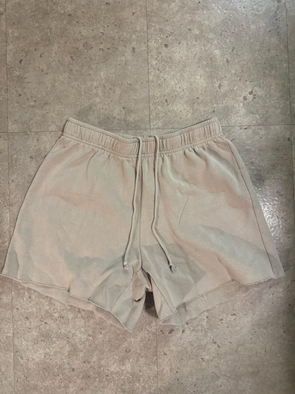 Pacsun Casual Drawstring Terry Shorts in Light Beige